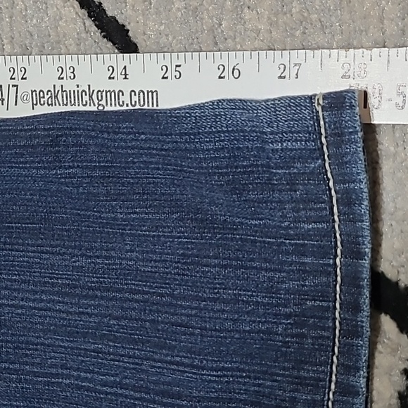 BKE STARLITE EMBROIDERED DISTRESSED FLARE-LEG DENIM JEAN - Picture 10 of 14